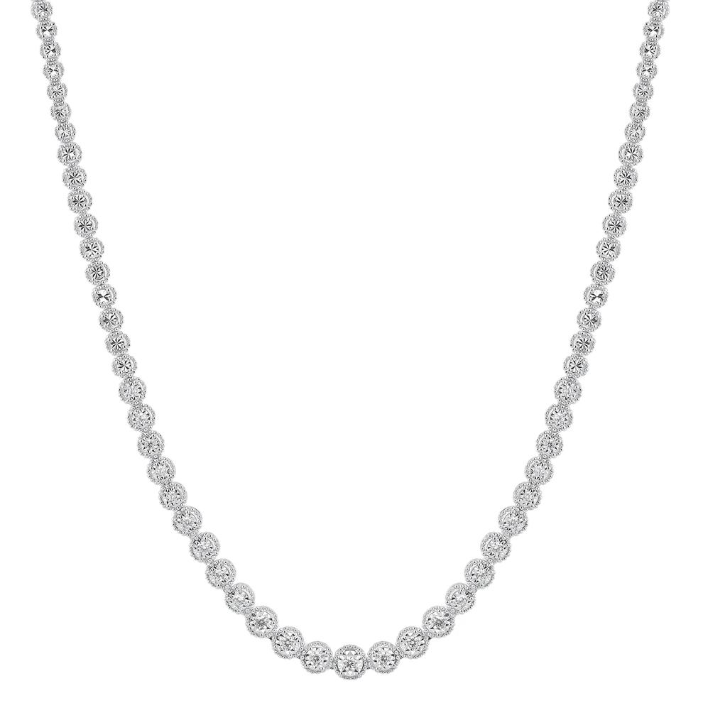 Diamond Necklace in Sterling Silver (1 ct. tw.) – Image 1 of 3
