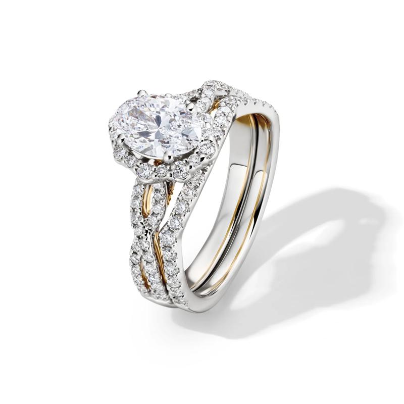 Whitney Lab Grown Diamond Bridal Set in 14K White Gold &#40;1 3/4 ct. tw.&#41;  – Image 5 of 6