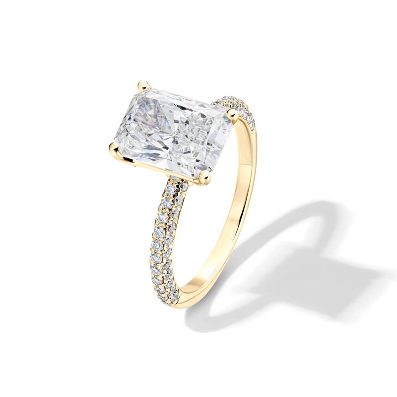 Isla Lab Grown Diamond Engagement Ring in 14K Yellow Gold (3 5/8 ct. tw.) – Image 4 of 4