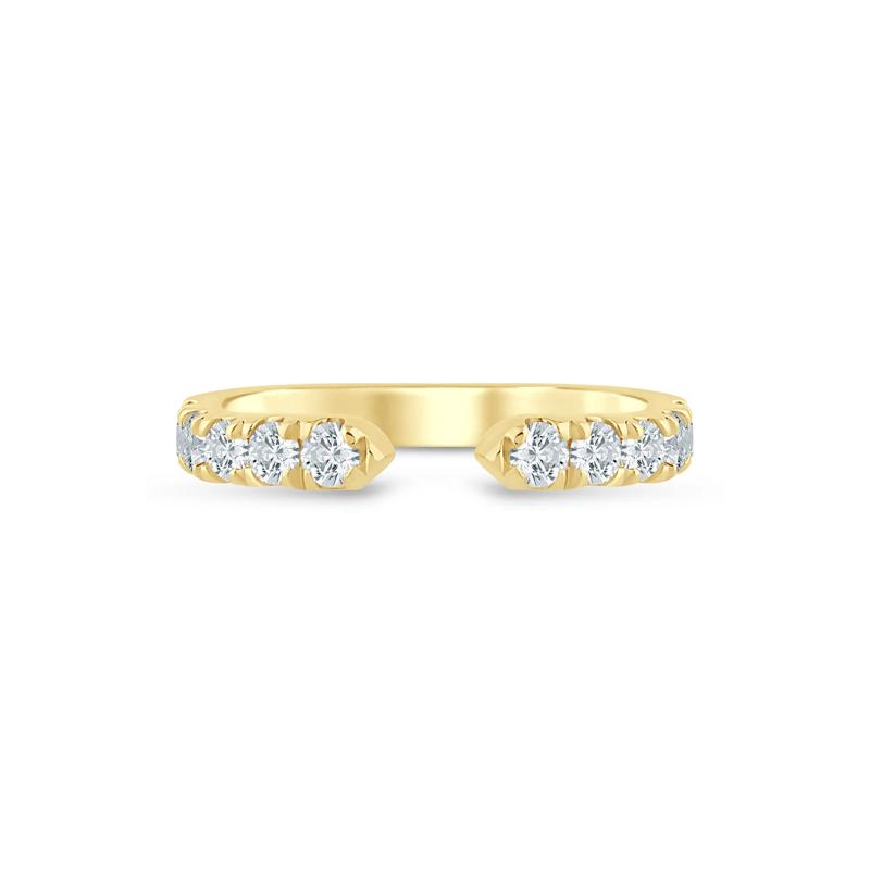 Lab Grown Diamond Open Anniversary Band in 14K Yellow Gold &#40;5/8 ct. tw.&#41; – Image 1 of 3