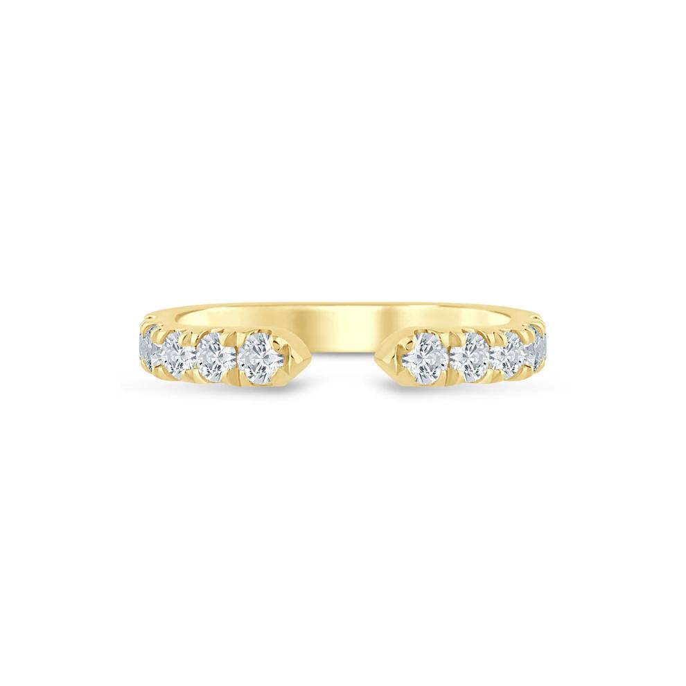 Lab Grown Diamond Open Anniversary Band in 14K Yellow Gold (5/8 ct. tw.) – Image 1 of 3