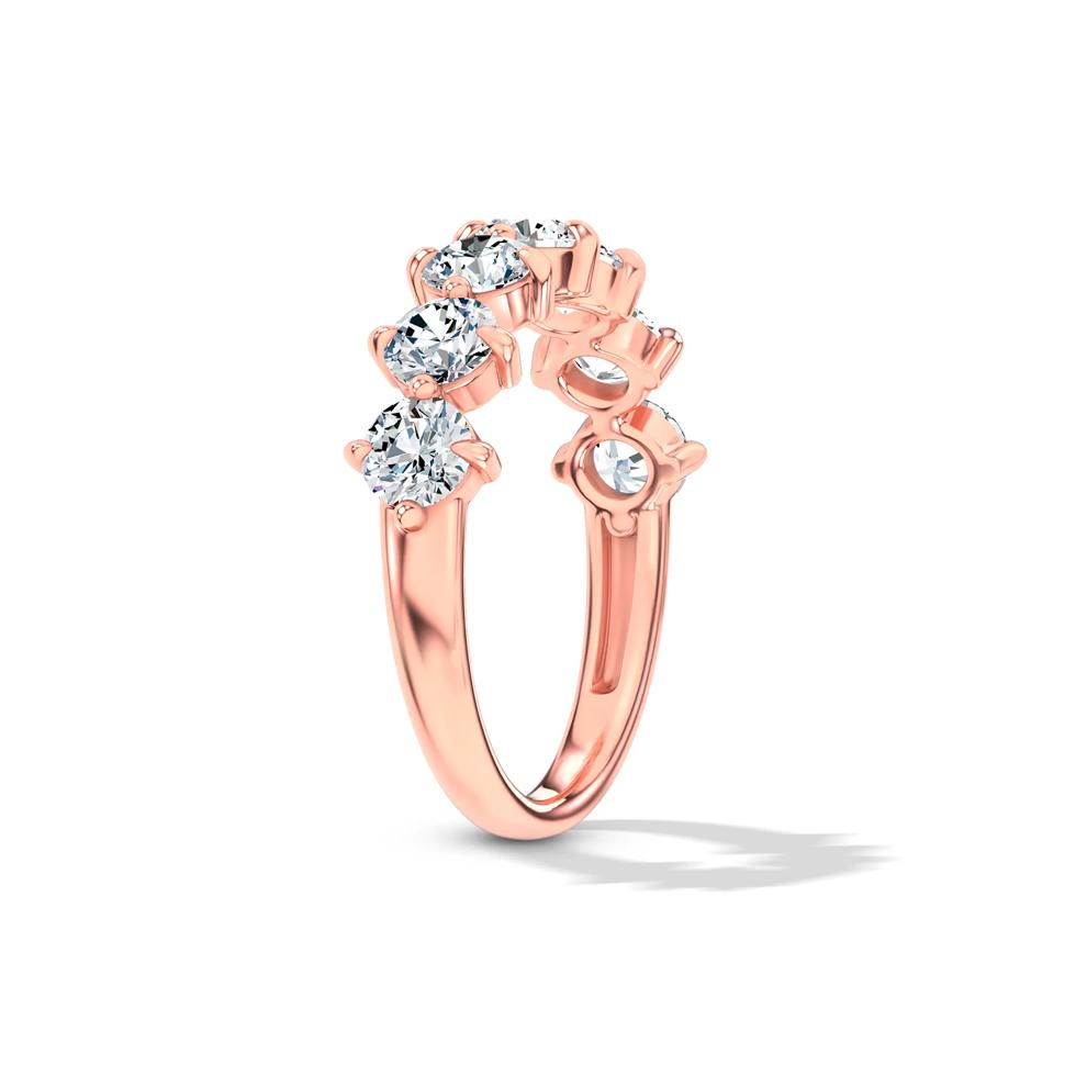 Lab Grown Diamond Seven-Stone Band in 10K Rose Gold (1 1/2 ct. tw.) – Image 3 of 4
