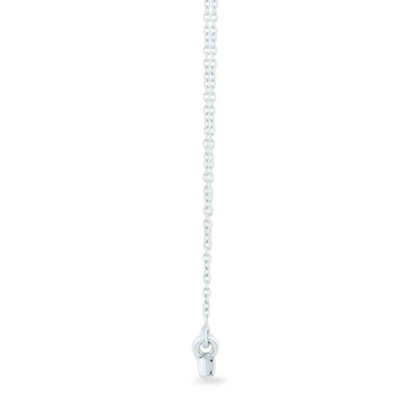 Diamond Accent Spaced Bar Necklace in 14K White Gold – Image 2 of 3
