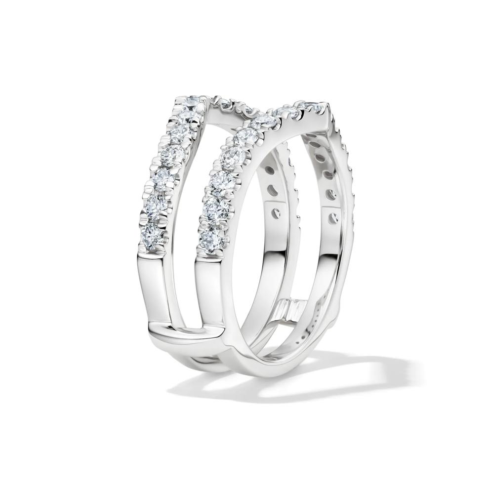 Lab Grown Diamond Chevron Ring Insert in 14K White Gold (1 ct. tw.) – Image 3 of 4