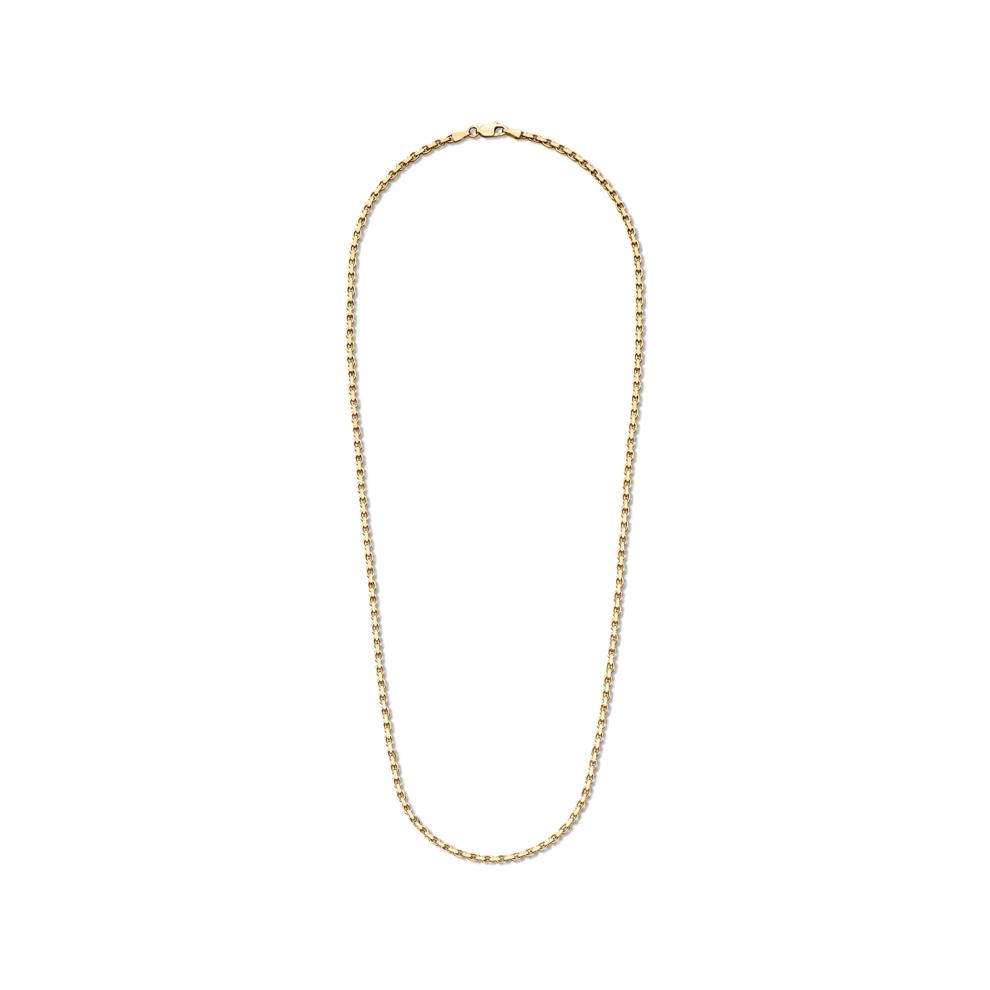 Men&rsquo;s Solid Link Chain in 14K Yellow Gold, 2.3MM, 22&rdquo; – Image 3 of 5
