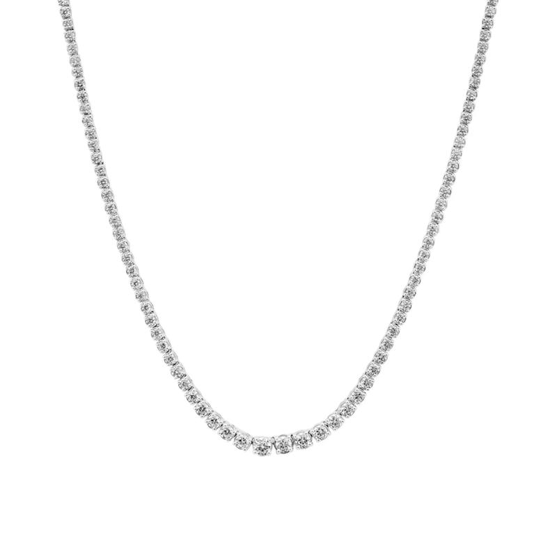 Lab Grown Diamond Tennis Necklace in 10K White Gold &#40;3 ct. tw.&#41; – Image 1 of 3