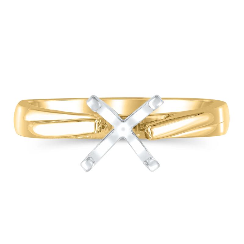 Single Twist Semi-Mount Engagement Ring in 14K Yellow Gold &#40;Setting Only&#41; – Image 2 of 6