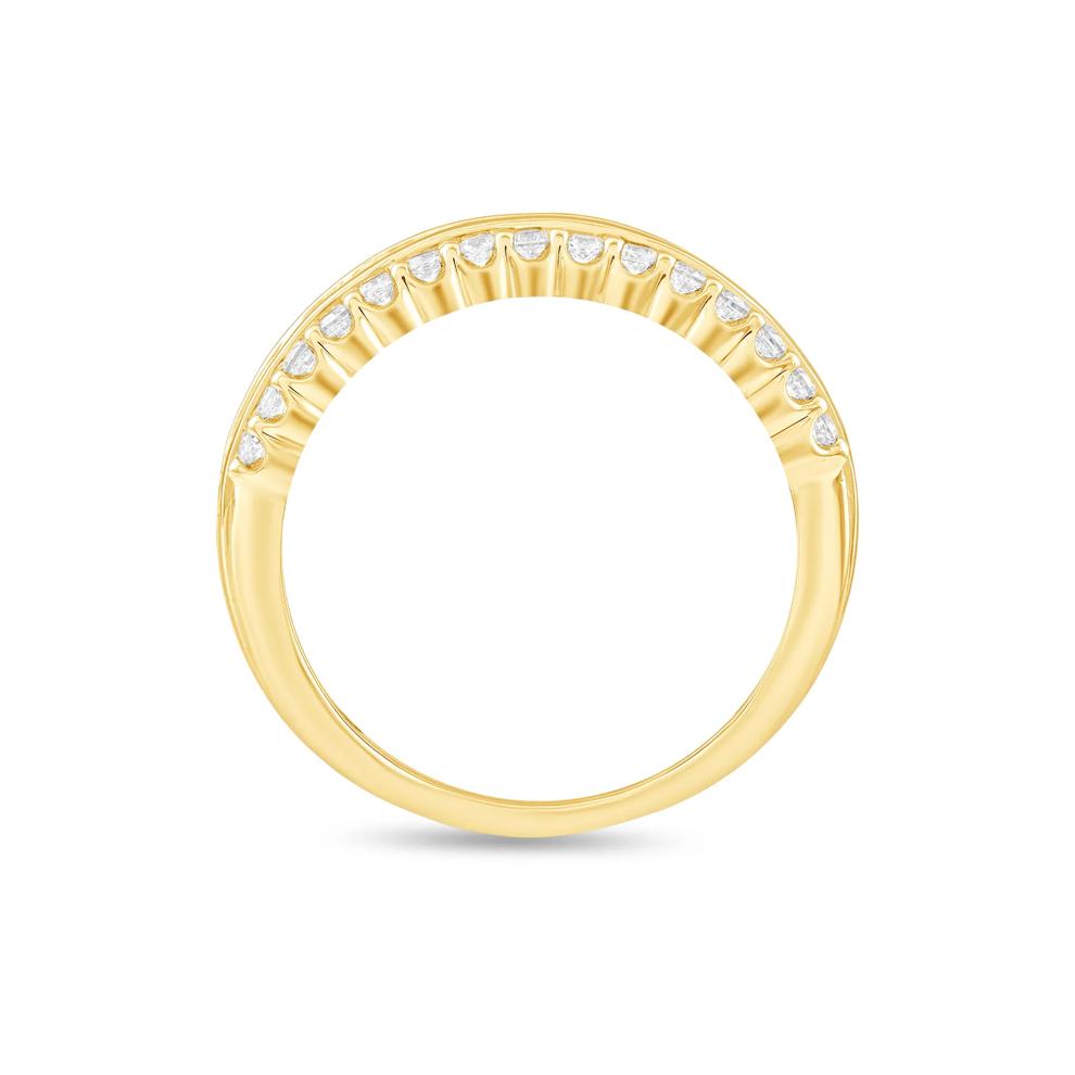 Diamond Multi-Row Band in 10K Yellow Gold (1 ct. tw.) – Image 2 of 4