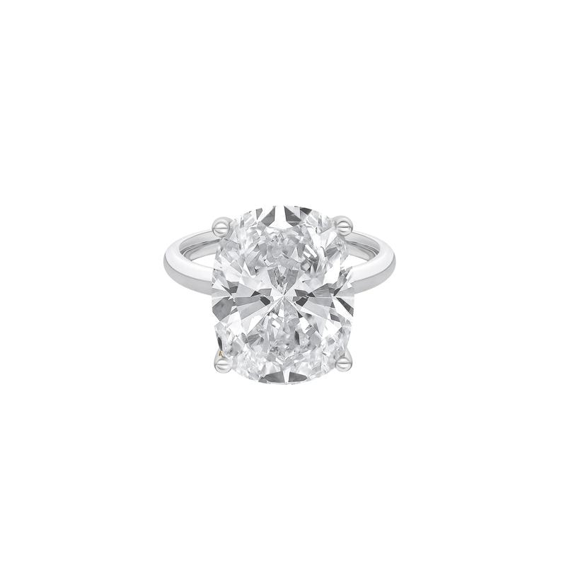 Lab Grown Diamond Elongated Cushion-Cut Engagement Ring in Platinum &#40;7 ct  tw.&#41; – Image 1 of 4