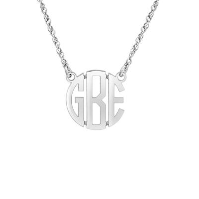 Block Letter Monogram Necklace