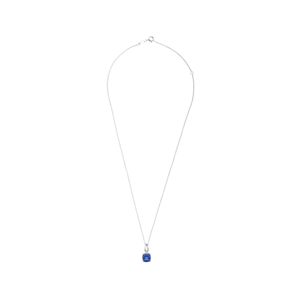 Lab-Created Blue Sapphire &amp; Diamond Accent Pendant, Earrings, &amp; Ring Boxed Set in Sterling Silver – Image 10 of 11