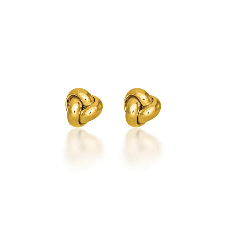 Love Knot Earrings in 14K Yellow Gold – Image 1 of 2
