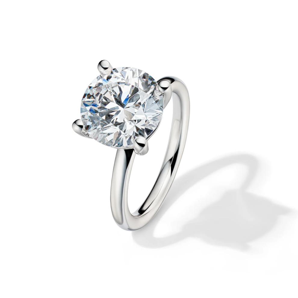 Lab Grown Diamond Round Solitaire Engagement Ring in 14K White Gold (5 ct.) – Image 4 of 4