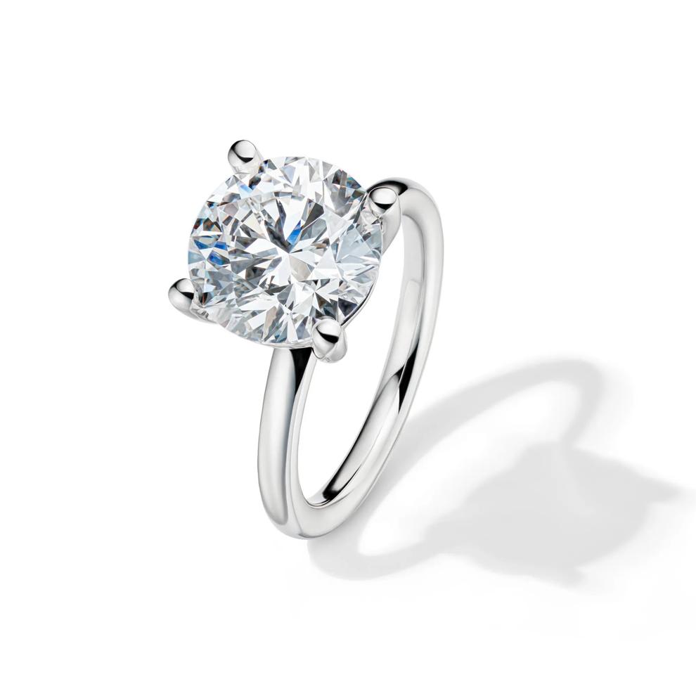Lab Grown Diamond Round Solitaire Engagement Ring in 14K White Gold (5 ct.) – Image 4 of 4