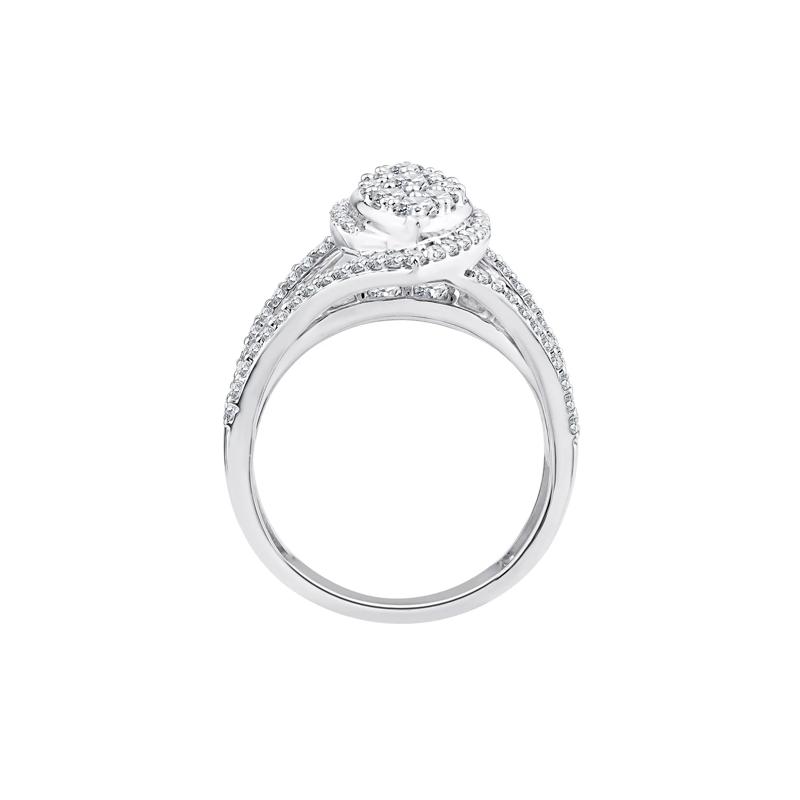 Diamond Composite Engagement Ring in 10K White Gold &#40;1 1/2 ct. tw.&#41; – Image 2 of 3
