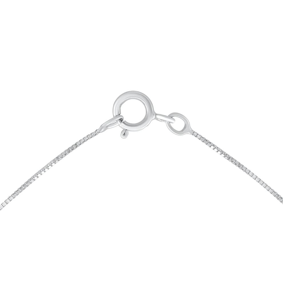 Diamond Accent Solitaire Pendant Necklace in Sterling Silver – Image 2 of 4