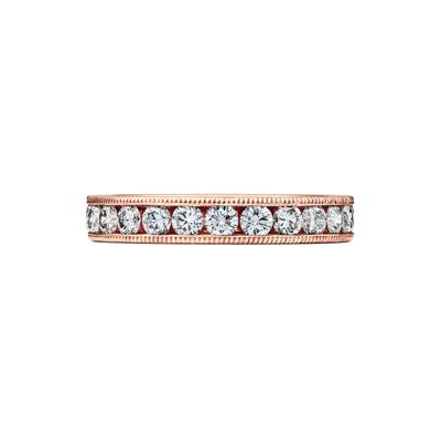Diamond Channel Milgrain Eternity Band in 14K Rose Gold (1 5/8 ct. tw.)