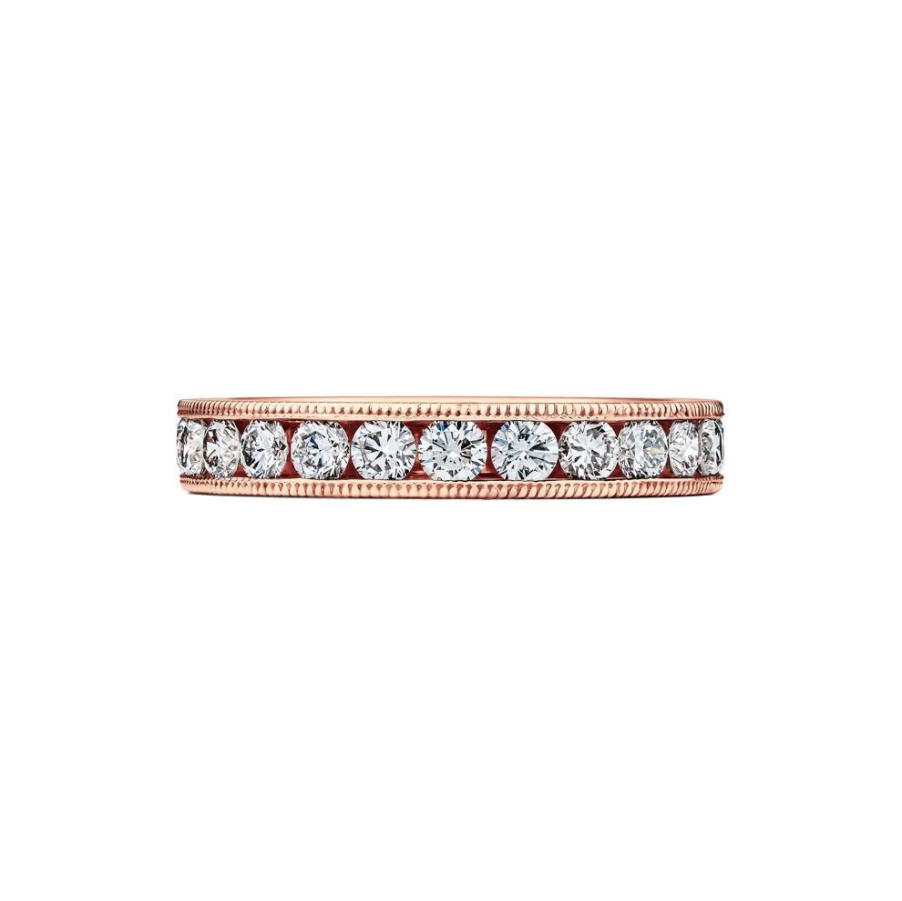 Diamond Channel Milgrain Eternity Band in 14K Rose Gold (1 5/8 ct. tw.) – Image 1 of 4