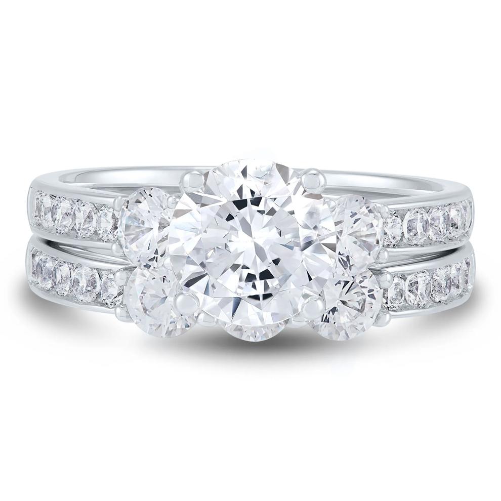 Lab Grown Diamond Bridal Set in 14K White Gold (3 ct. tw.) – Image 1 of 7