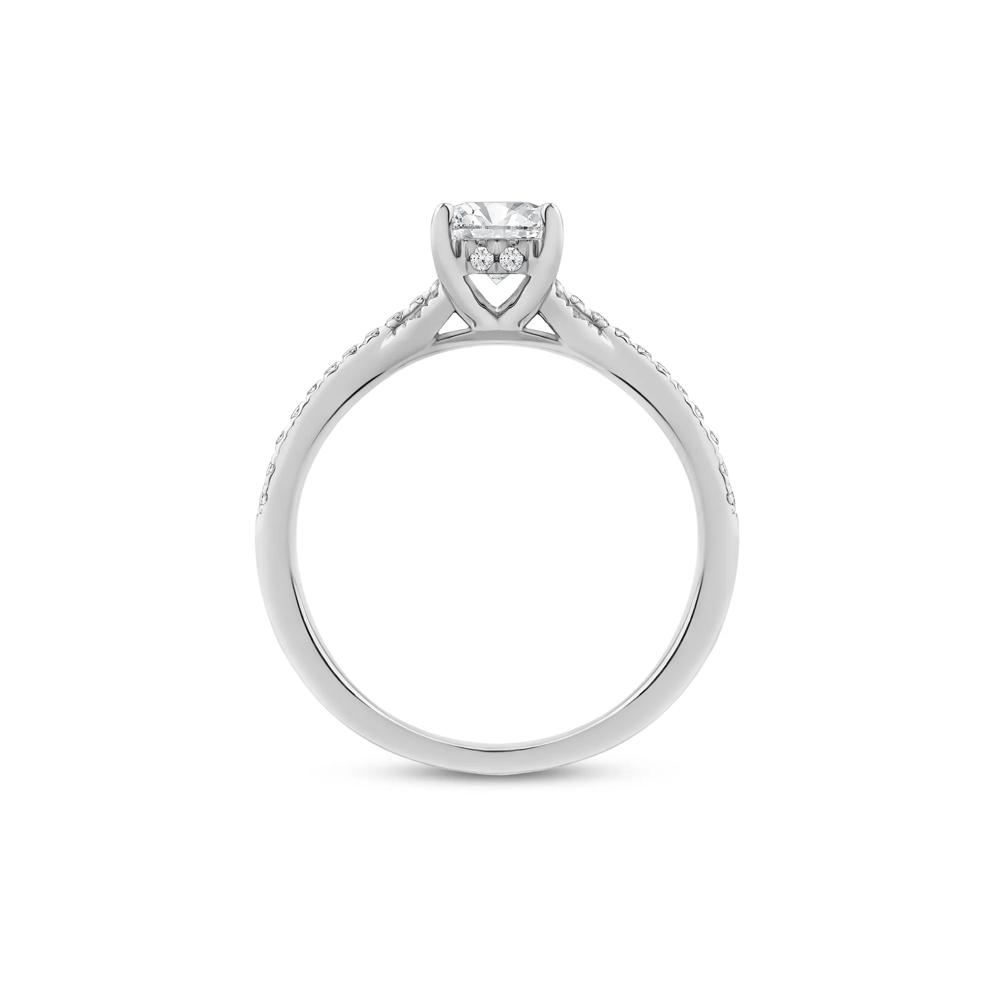 Radiant-Cut Diamond Crossover Engagement Ring in 14K White Gold (1 1/4 ct. tw.) – Image 2 of 4