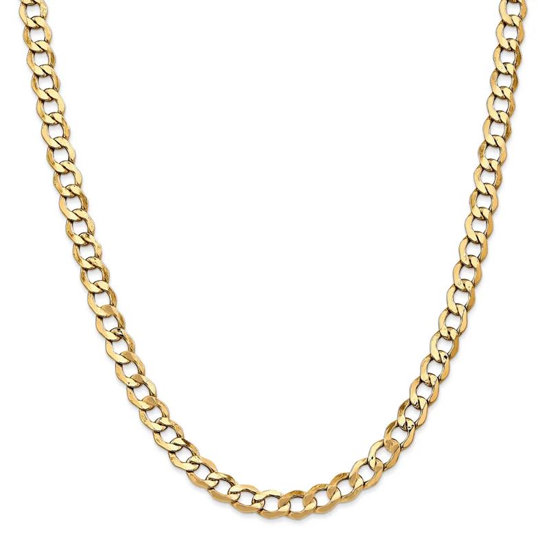 Curb Chain in 14K Yellow Gold, 24&quot; – Image 1 of 2