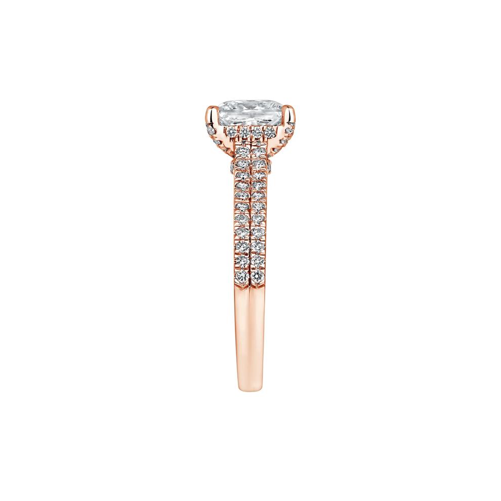 Morgan Lab Grown Diamond Engagement Ring in 14K Rose Gold (2 7/8 ct. tw.) – Image 3 of 4