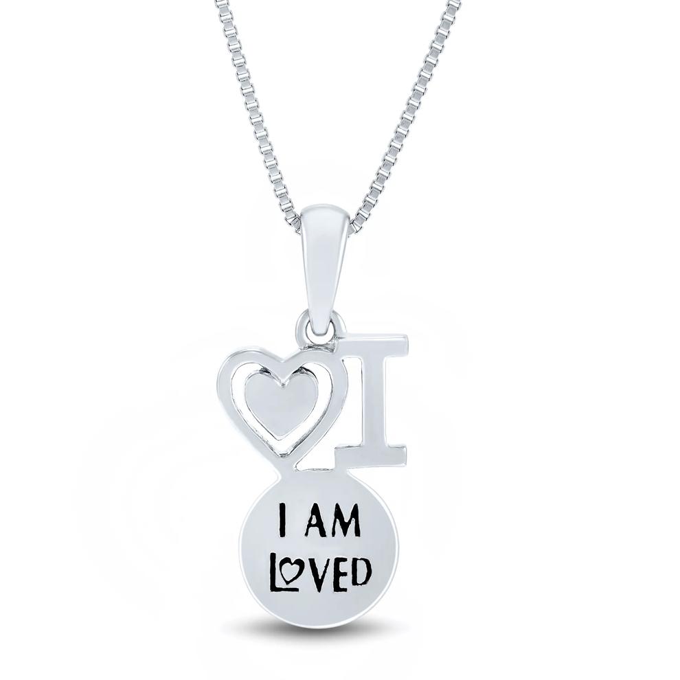 Diamond Accent Basketball Pendant in Sterling Silver and 14K Rose Gold – Image 3 of 4