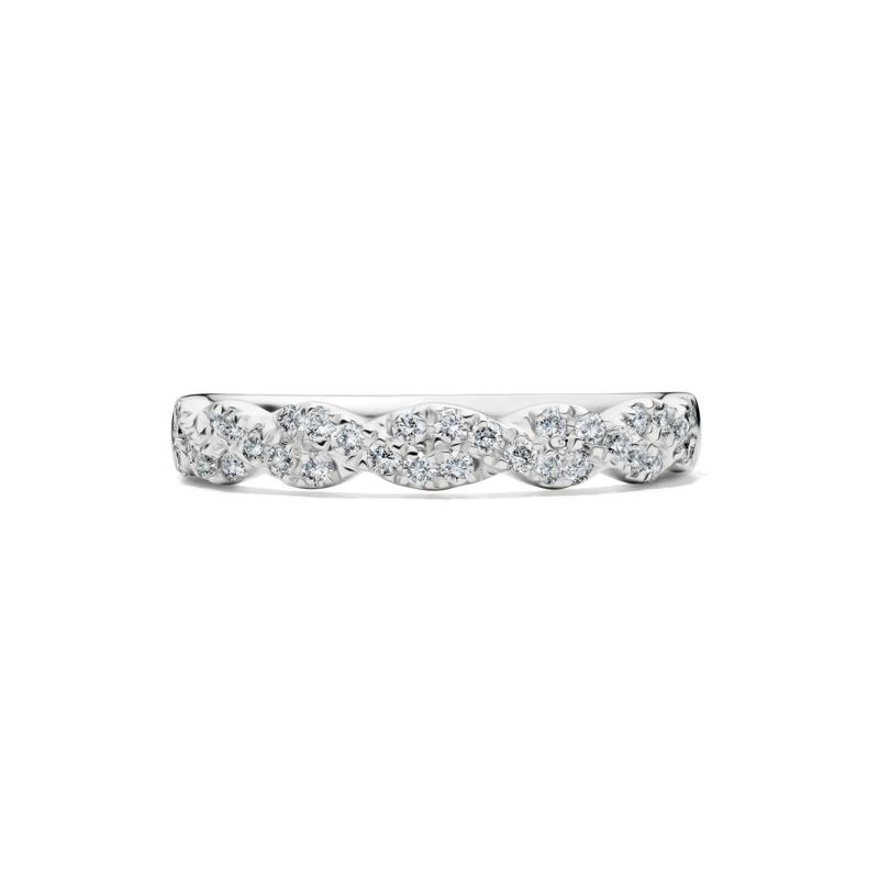 Lab Grown Diamond Twist Band in 10K White Gold &#40;1/3 ct. tw.&#41; – Image 1 of 4