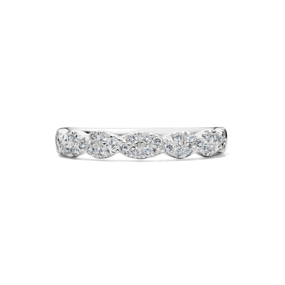 Lab Grown Diamond Twist Band in 10K White Gold (1/3 ct. tw.) – Image 1 of 4