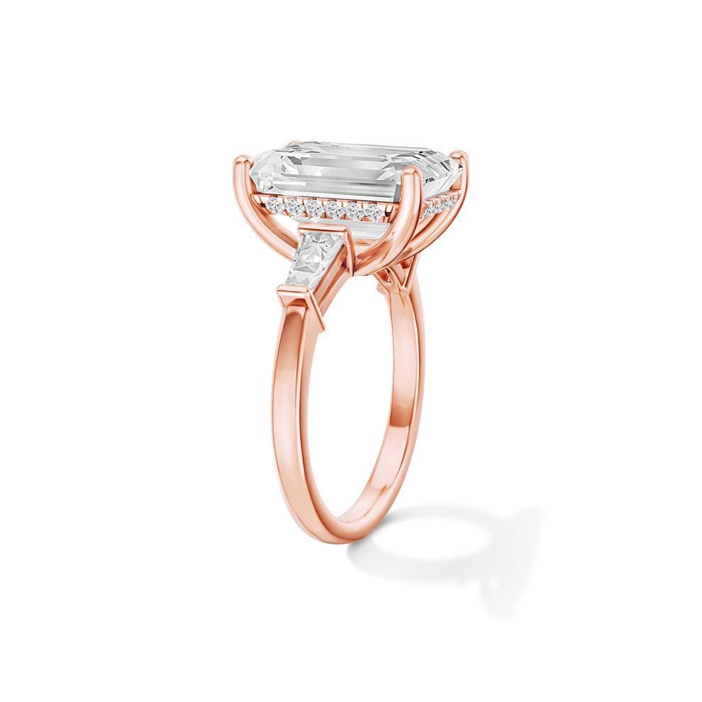 Adella Lab Grown Diamond Engagement Ring in 18K Rose Gold (7 1/2 ct. tw.) – Image 3 of 4
