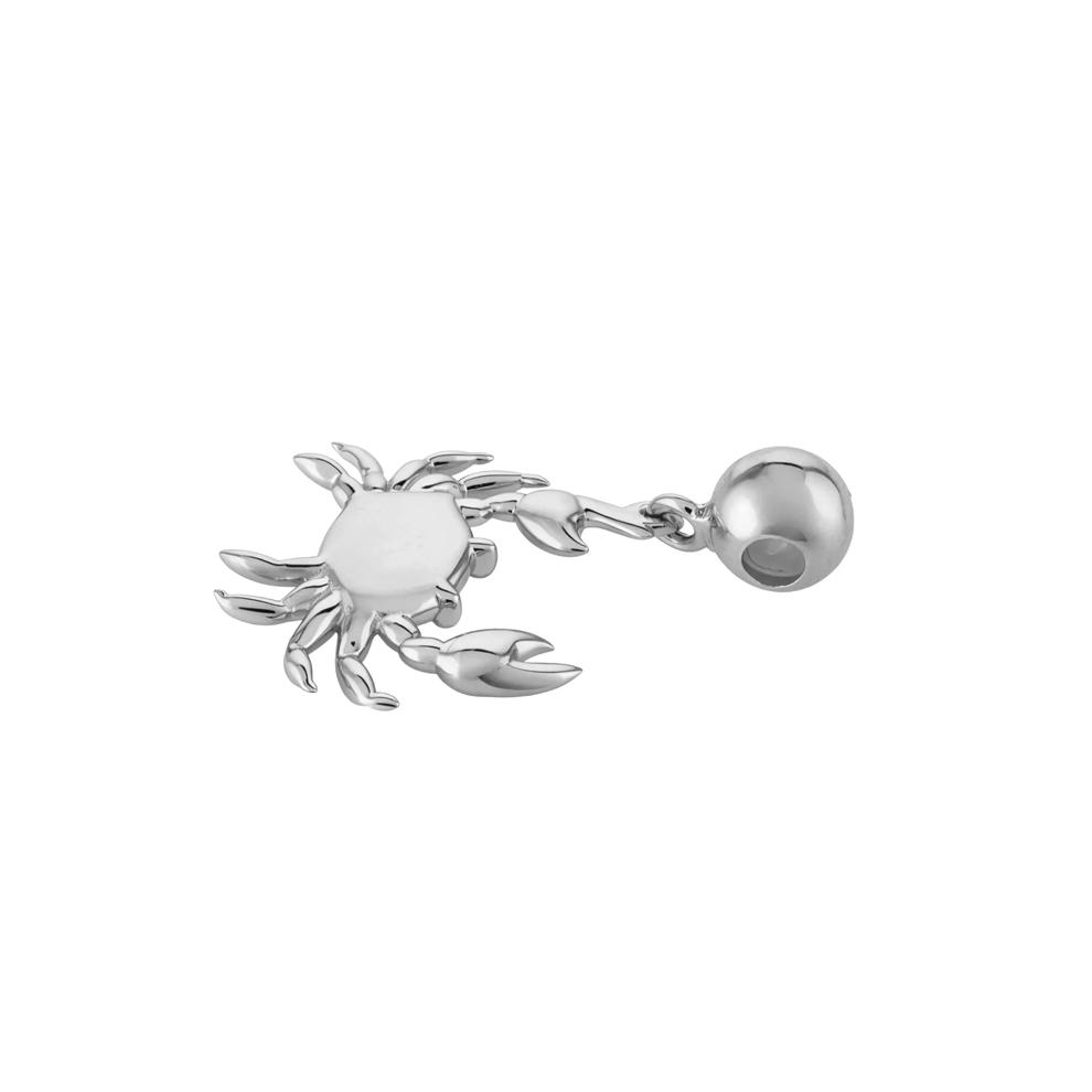 Crab Bead Charm in Sterling Silver – Image 2 of 2