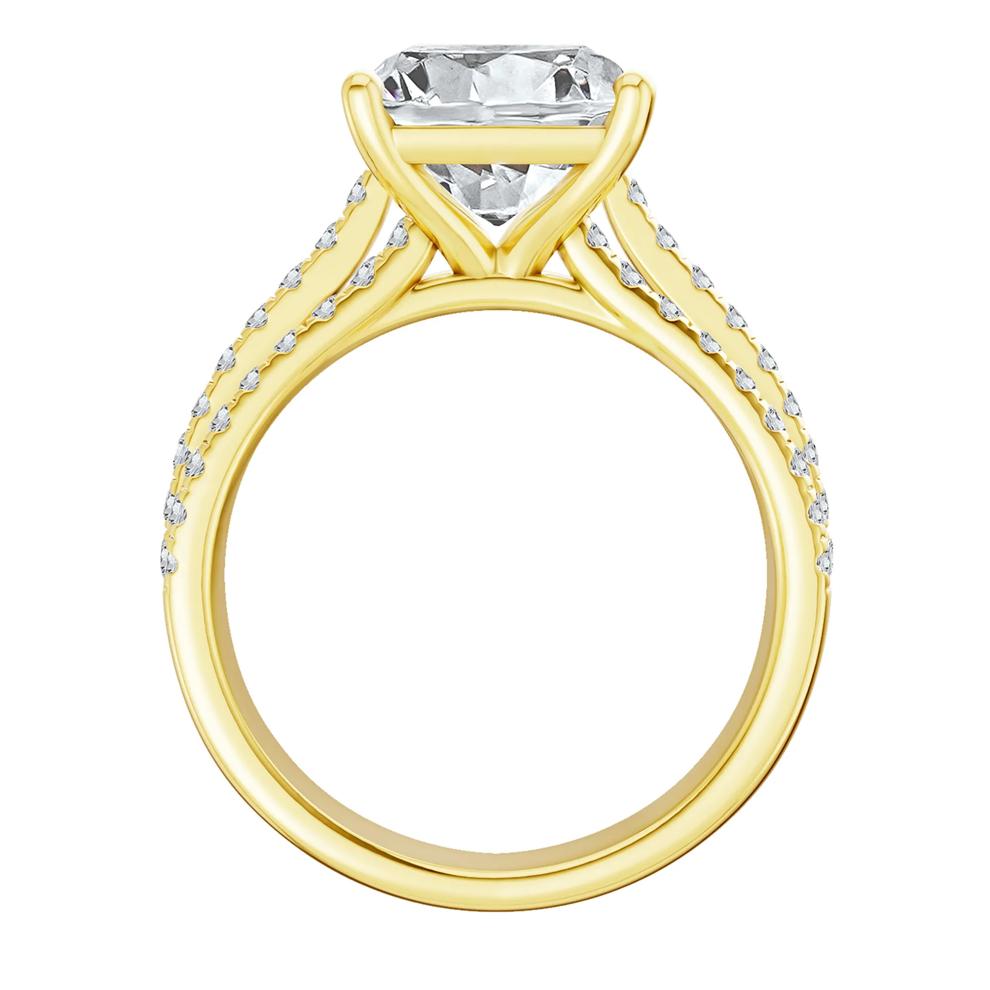 Lab Grown Diamond Engagement Ring in 14K Yellow Gold (5 1/2 ct. tw.) – Image 2 of 4