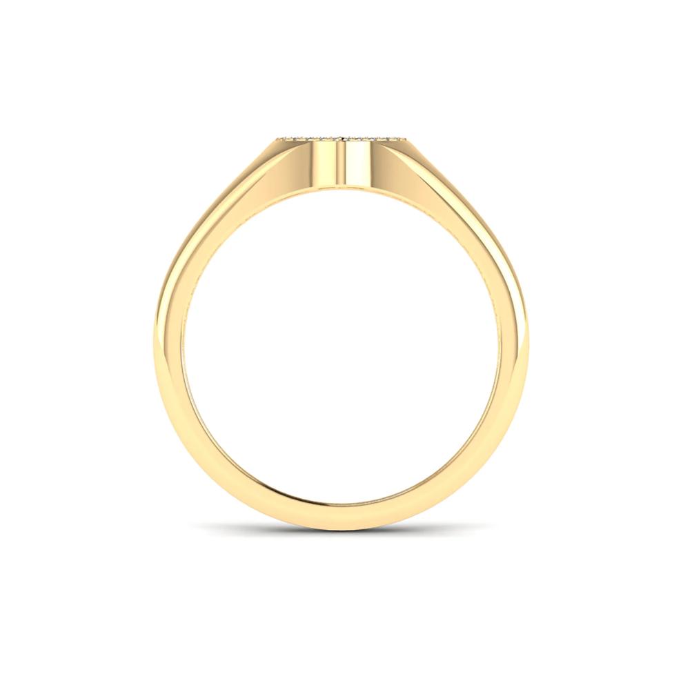 Diamond Heart Ring in 10K Yellow Gold (1/10 ct. tw.) – Image 2 of 4