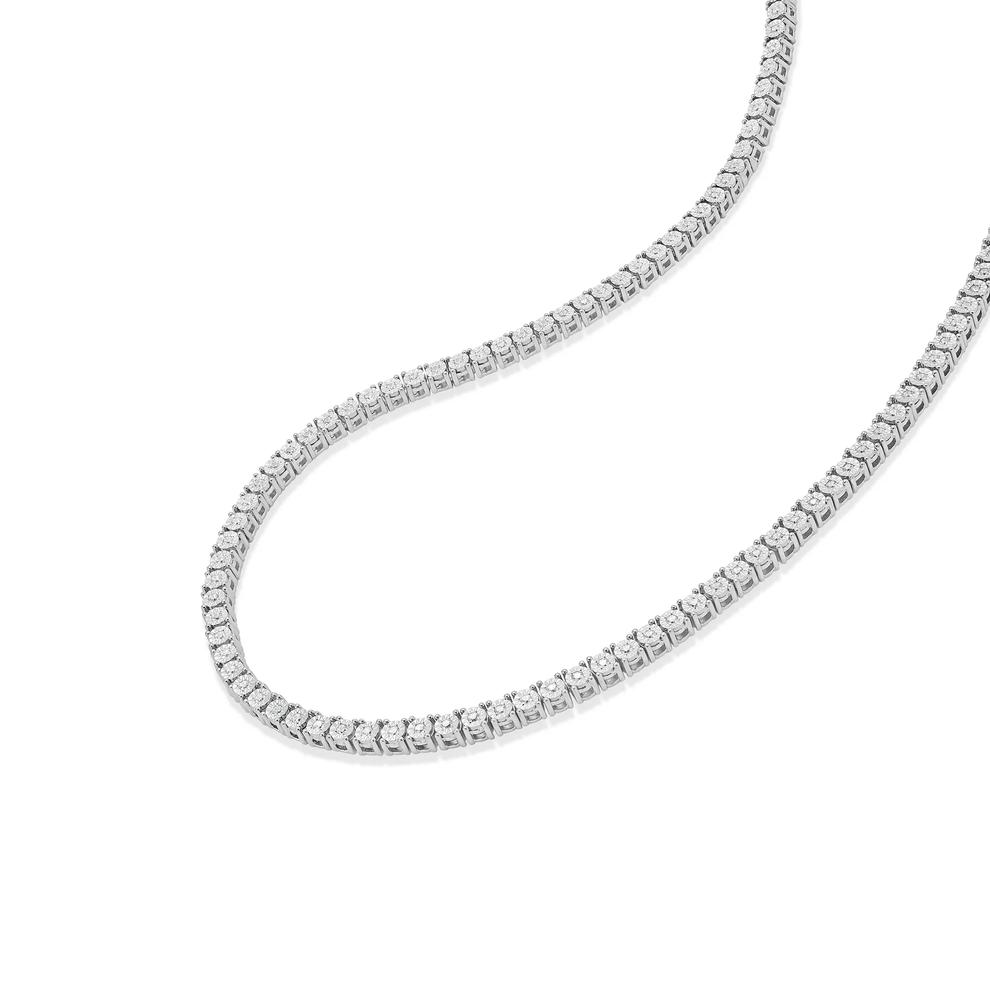 Men's Diamond Tennis Necklace in Sterling Silver, 22" (2 ct. tw.) – Image 3 of 4