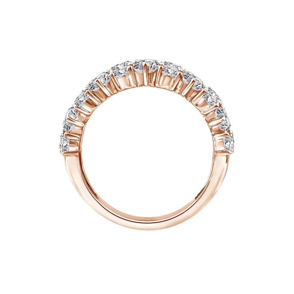 Lab Grown Diamond Pear Wide Anniversary Band in 10K Rose Gold (3 ct. tw.) – Image 2 of 3