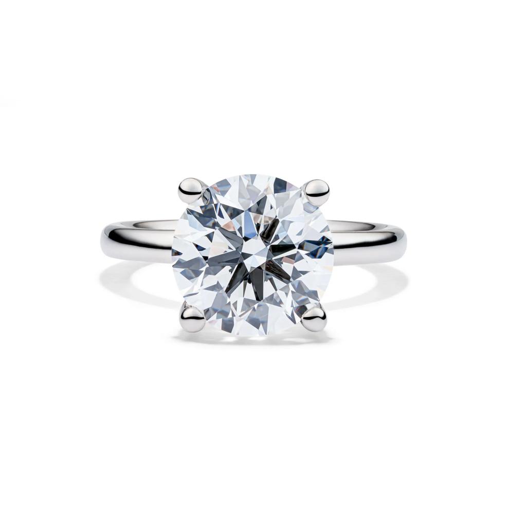 Lab Grown Diamond Round Solitaire Engagement Ring in 14K White Gold (5 ct.) – Image 1 of 4