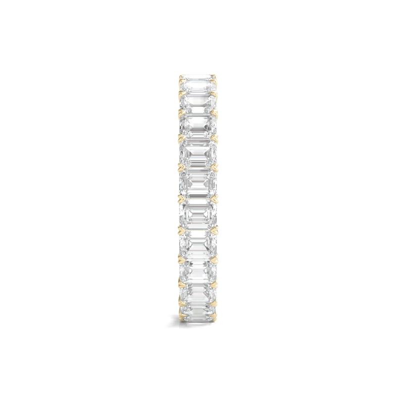 Lab Grown Emerald-Cut Diamond Eternity Band in 14K Yellow Gold (2 ct. tw.)  – Image 3 of 3