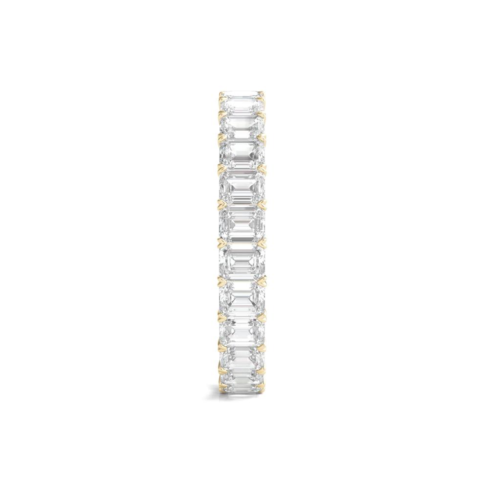 Lab Grown Emerald-Cut Diamond Eternity Band in 14K Yellow Gold (2 ct. tw.)  – Image 3 of 3