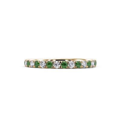 Lab Grown Diamond & Lab-Created Gemstone Anniversary Band