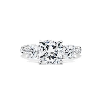 Lab Grown Diamond Cushion-Cut Engagement Ring in 14K White Gold (4 ct. tw.)