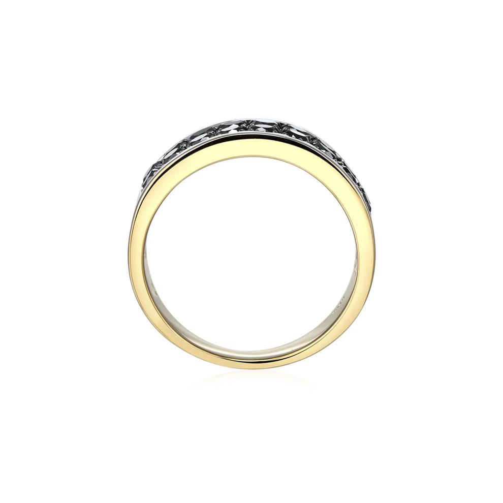 Black Diamond Men&rsquo;s Ring in 10K Yellow Gold (1 1/2 ct. tw.) – Image 2 of 3
