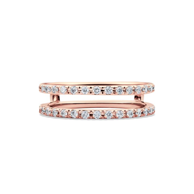 Lab Grown Diamond Straight Insert in 14K Rose Gold &#40;1/3 ct. tw.&#41; – Image 1 of 4
