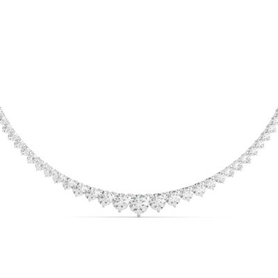 Lab Grown Diamond Riviera Necklace in 14K White Gold, 16” (20 ct. tw.)