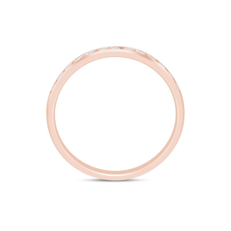 Diamond Channel Band in 14K Rose Gold (1/4 ct. tw.) – Image 2 of 3