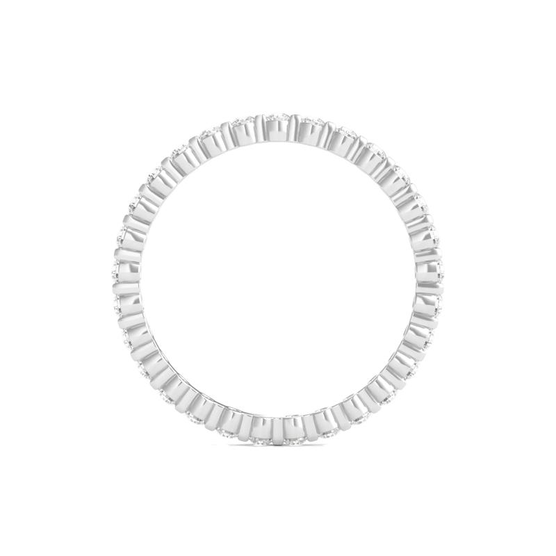 Round Brilliant-Cut Lab Grown Diamond Eternity Band in Platinum &#40;1/2 ct. tw.&#41; – Image 2 of 3