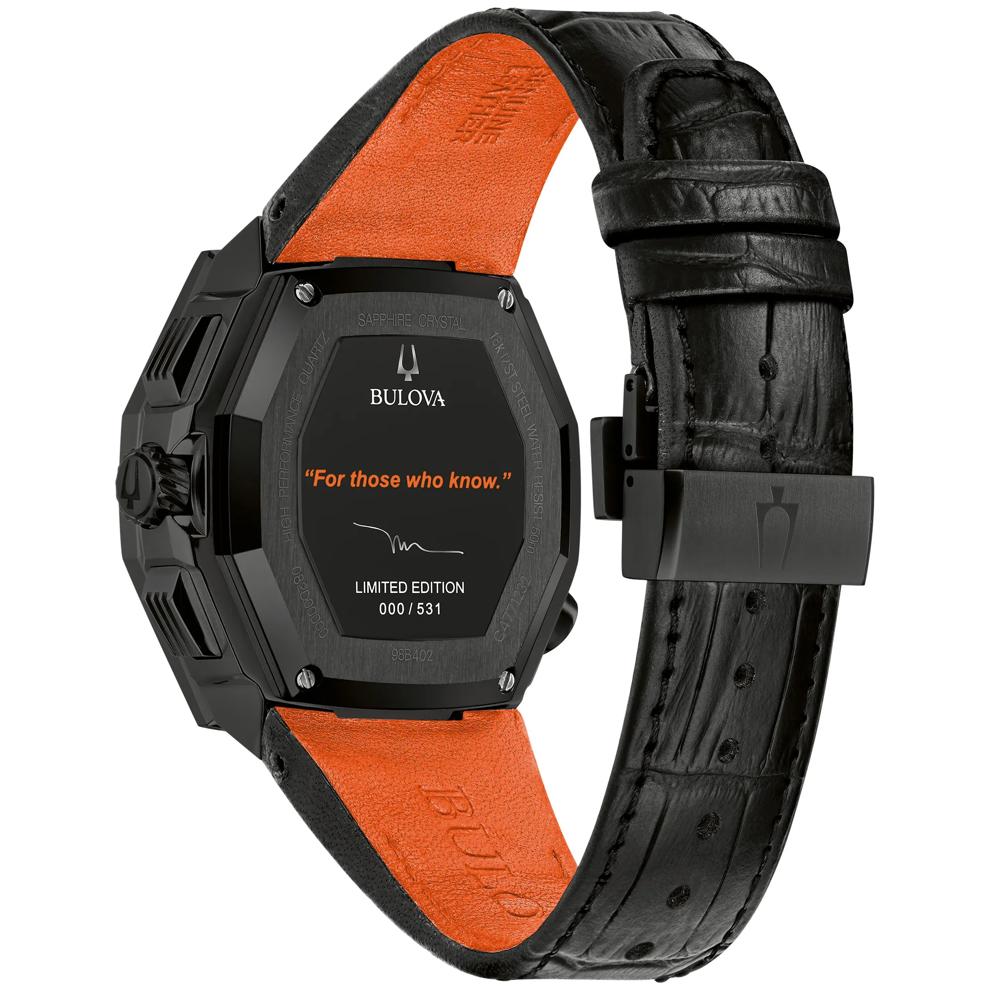 Men's Series X Watch in Black Leather – Image 3 of 3