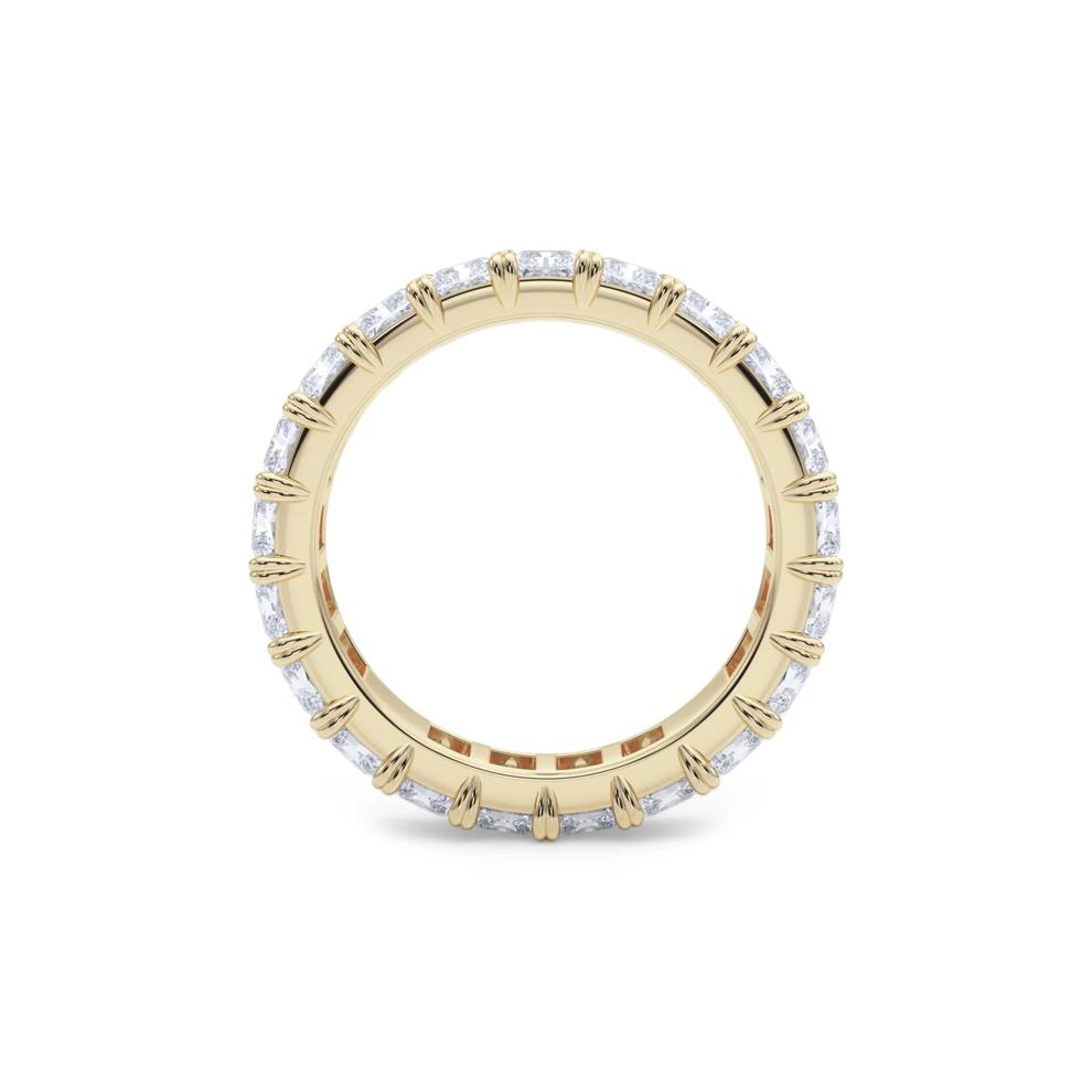 Lab Grown Diamond Radiant-Cut Eternity Band in 14K Yellow Gold (5 ct. tw.) – Image 2 of 5