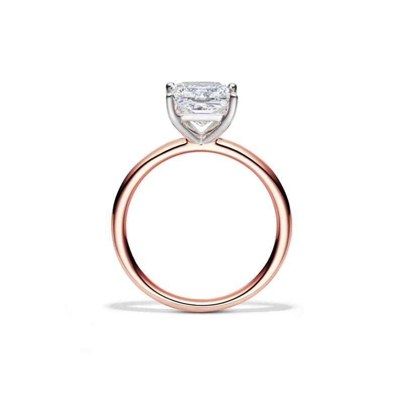 Lab Grown Diamond Princess-Cut Solitaire Engagement Ring in 14K Rose Gold (2 ct. tw.) – Image 2 of 4