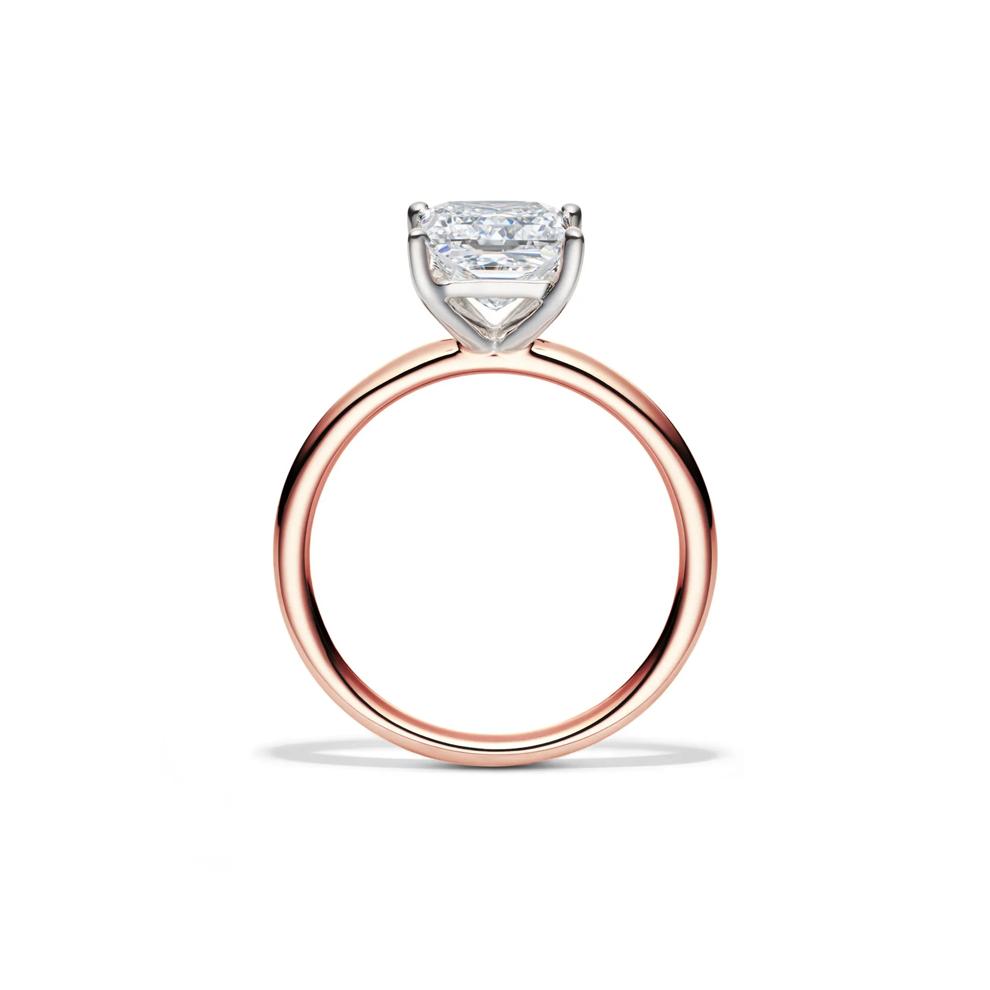 Lab Grown Diamond Princess-Cut Solitaire Engagement Ring in 14K Rose Gold (2 ct. tw.) – Image 2 of 4