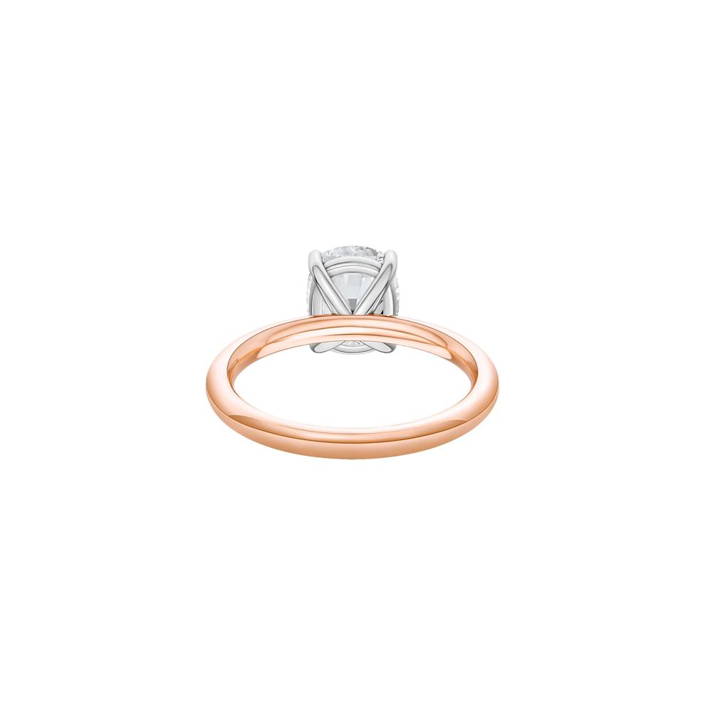 Lab Grown Diamond Elongated Cushion-Cut Engagement Ring in 14K Rose and White Gold (2 ct. tw.) – Image 4 of 4